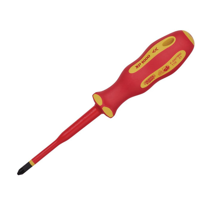 Draper Expert XP1000® VDE Slimline PZ Type Screwdriver PZ2 x 100mm