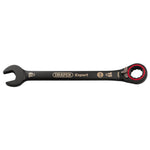 Draper Expert HI-TORQ® Metric Reversible Ratchet Combination Spanner, 19mm, Black