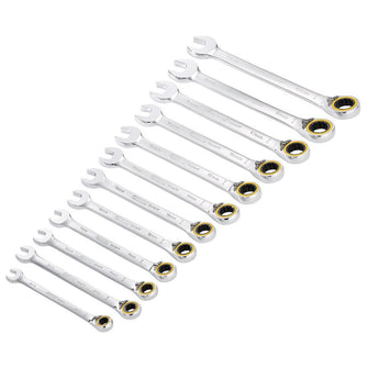 Draper Expert HI-TORQ® Metric Reversible Ratchet Combination Spanner Set, 12 Pce