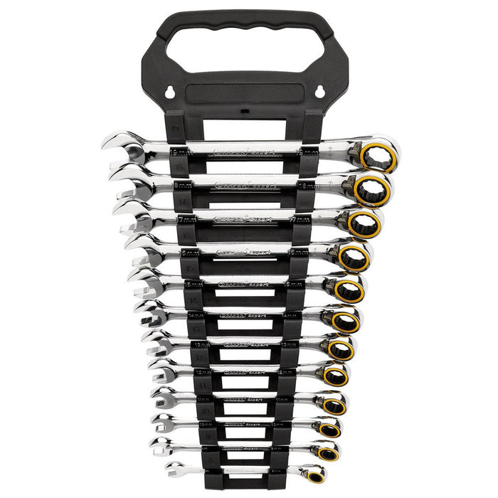 Draper Expert HI-TORQ® Metric Reversible Ratchet Combination Spanner Set, 12 Pce