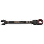 Draper Expert HI-TORQ® Metric Flexible Head Ratchet Combination Spanner 10mm Black