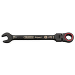Draper Expert HI-TORQ® Metric Flexible Head Ratchet Combination Spanner 17mm Black