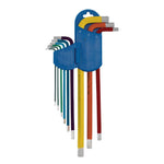 Draper Expert Metric Extra-Long Arm Hex Key Set, Colour Coded, 9 Pce