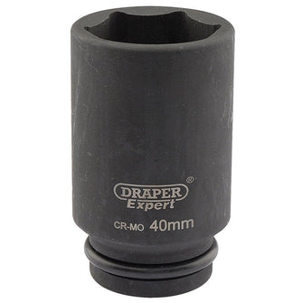 Draper Tools Expert 40mm 3/4 Square Drive Hi-Torq® 6 Point Deep Impact Socket