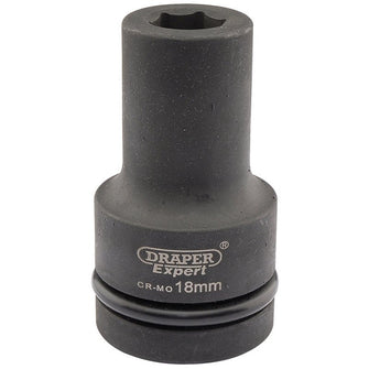 Draper Tools Expert 18mm 1 Square Drive Hi-Torq® 6 Point Deep Impact Socket