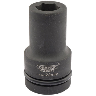 Draper Tools Expert 22mm 1 Square Drive Hi-Torq® 6 Point Deep Impact Socket