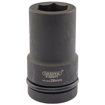 Draper Tools Expert 28mm 1 Square Drive Hi-Torq® 6 Point Deep Impact Socket