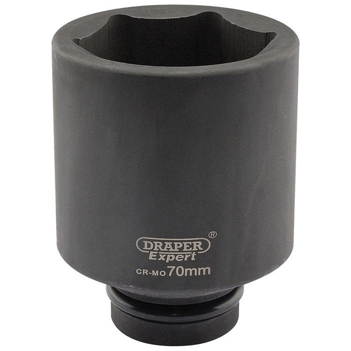 Draper Tools Expert 70mm 1 Square Drive Hi-Torq® 6 Point Deep Impact Socket