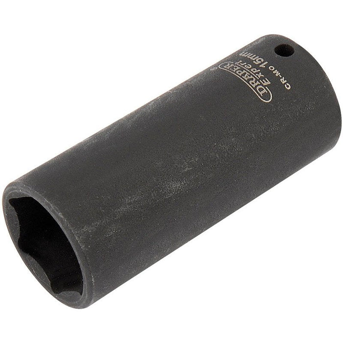 Draper Tools Expert 15mm 1/4 Square Drive Hi-Torq® 6 Point Deep Impact Socket