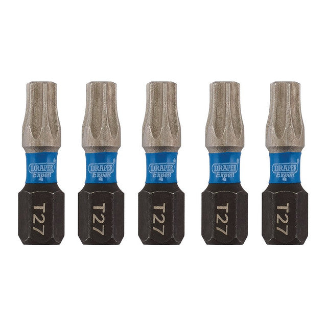 Draper Expert TX-STAR® Impact Screwdriver Bits T27 x 25mm 1/4