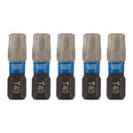 Draper Expert TX-STAR® Impact Screwdriver Bits T40 x 25mm 1/4