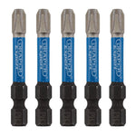 Draper Expert Cross Slot/PH Type Impact Screwdriver Bits PH3 x 50mm 1/4