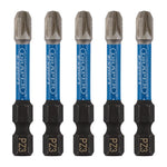 Draper Expert PZ-Type Impact Screwdriver Bits No.3 x 50mm 1/4