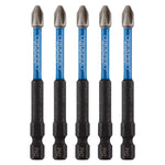 Draper Expert Cross Slot/PH Type Impact Screwdriver Bits PH2 x 75mm 1/4