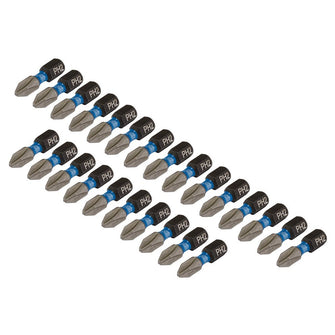 Draper Expert Cross Slot/PH Type Impact Screwdriver Bits PH2x 25mm 1/4" Hex 25 Pack 05691