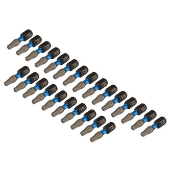 Draper Expert TX-STAR® Impact Screwdriver Bits T20 x 25mm 1/4" Hex 25 Pack 05692
