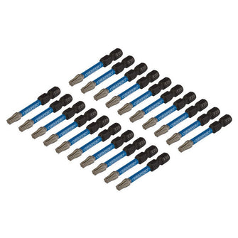Draper Expert TX-STAR® Impact Screwdriver Bits T25 x 50mm 1/4" Hex 20 Pack 05699