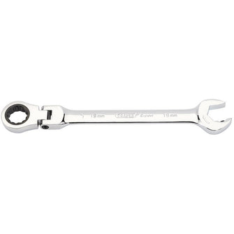 Draper Tools Metric Combination Spanner with Flexible Head and Double Ratcheting Features (19mm)
