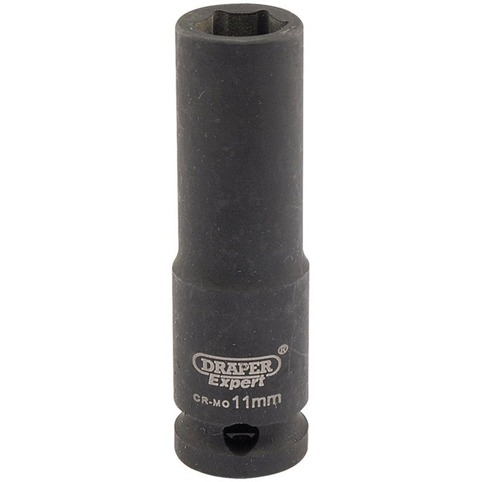 Draper Tools Expert 11mm 3/8 Square Drive Hi-Torq® 6 Point Deep Impact Socket