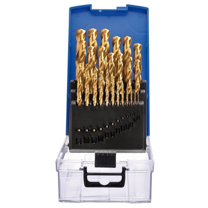 Draper HSS Titanium Nitride Coated Drill Bit Set (25 Piece)