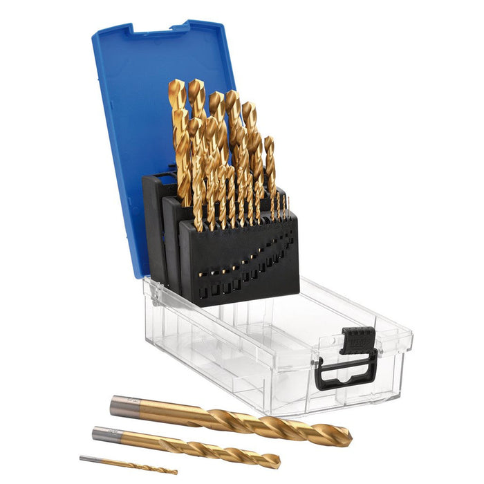 Draper HSS Titanium Nitride Coated Drill Bit Set (25 Piece)