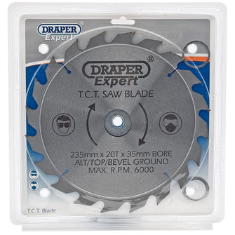 Draper Tools Expert TCT Saw Blade 235X35mmx20T