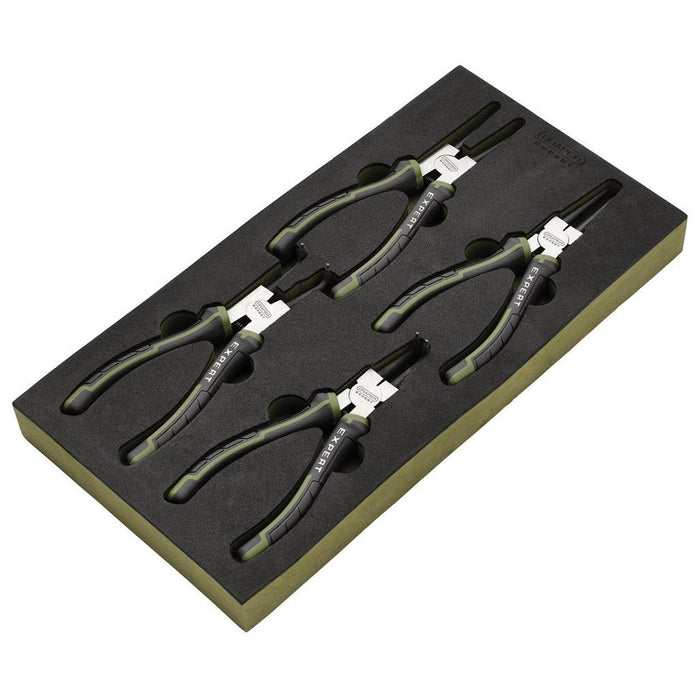 Draper Expert Circlip Pliers Set in EVA Foam Tray 180mm (4 Piece)
