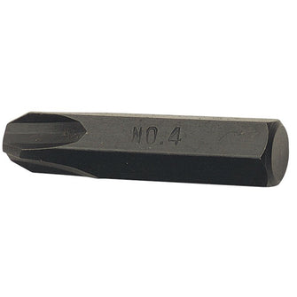 Draper Tools No 4 Cross Slot Impact Screwdriver Bit