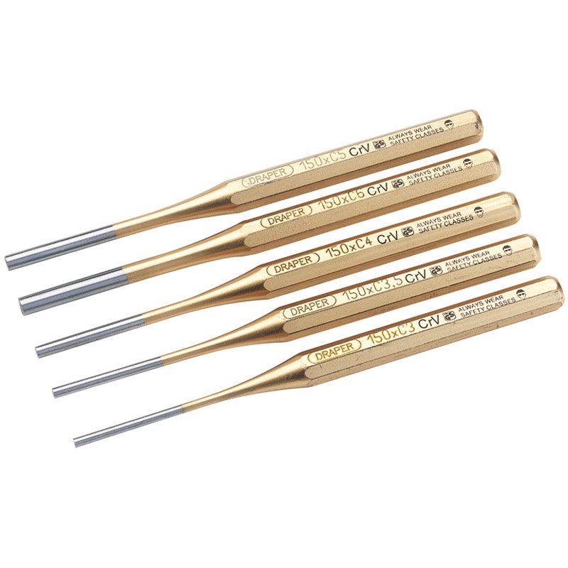 Wholesale Draper Tools Octagonal Parallel Pin Punch Set (5 Piece ...