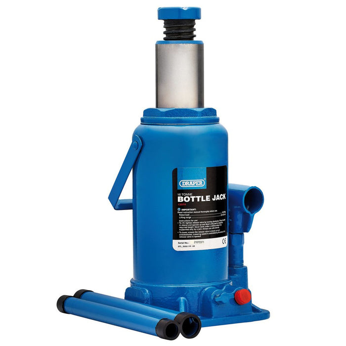 Draper Tools Hydraulic Bottle Jack, 16 Tonne 13074