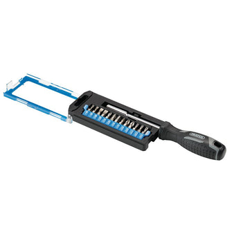 Draper Soft Grip Magnetic Screwdriver & Bit Set 1/4" x 100mm 14 Piece
