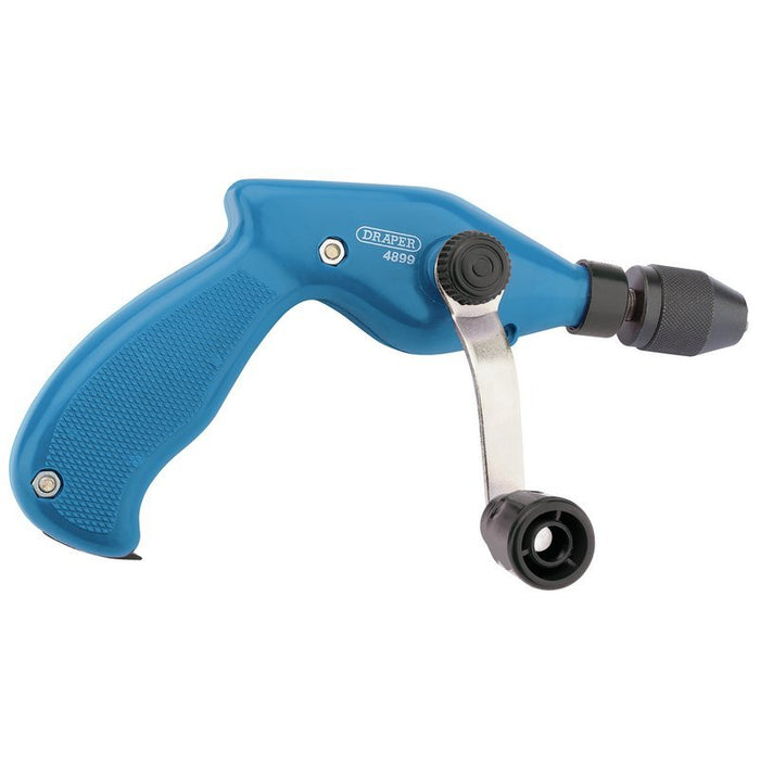 Draper Tools 8mm or 3/8 Chuck Pistol Grip Hand Drill