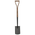 Draper Tools Carbon Steel Border Spade with Ash Handle