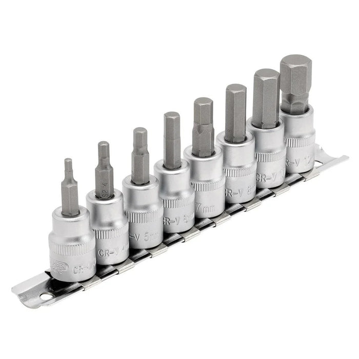 Draper Expert Metric Hex. Socket Bit Set, 3/8