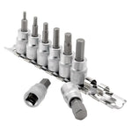 Draper Expert Metric Hex. Socket Bit Set, 3/8