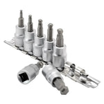 Draper Expert Ball-end Hex. Socket Bit Set, 3/8