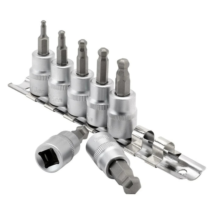 Draper Expert Ball-end Hex. Socket Bit Set, 3/8