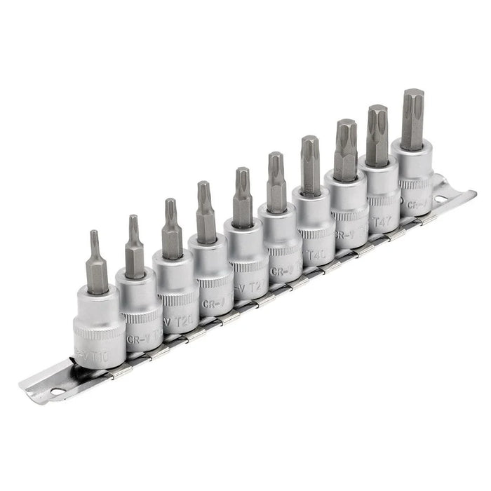 Draper Tools 3/8 Sq. Dr. 48mm Long Draper TX-STAR® Socket Bit Set (10 Piece)