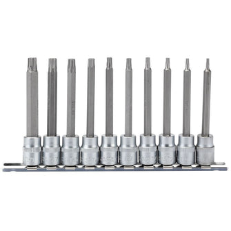 Draper Tools 3/8 Sq. Dr. 100mm Long Draper TX-STAR® Socket Bit Set (10 Piece)