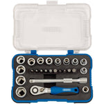 Draper Tools 1/4 Sq. Dr. Metric Socket Set (25 Piece)