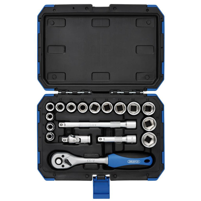 Draper Tools 3/8 Sq. Dr. Metric Socket Set (18 Piece)