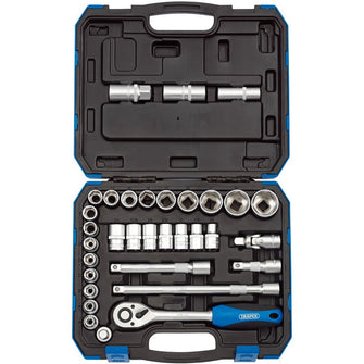 Draper Tools 1/2 Sq. Dr. Combined MM/AF Socket Set (33 Piece)