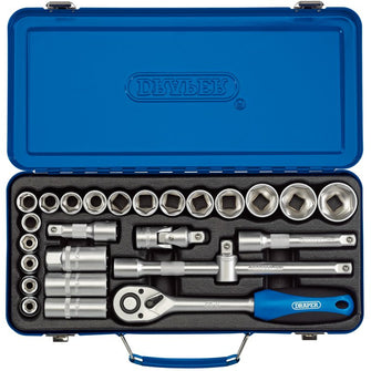 Draper Tools 1/2 Sq. Dr. Metric Socket Set (26 Piece)