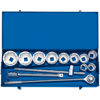 Draper Tools 1 Sq. Dr. Metric Socket Set in Metal case (13 Piece)