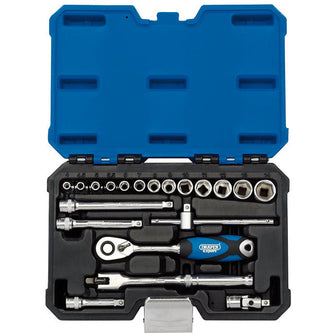 Draper Expert 1/4" Sq. Dr. Metric Socket Set, 20 Pce