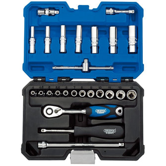 Draper Tools 1/4 Sq. Dr. Metric Socket Set (25 Piece)