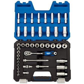 Draper Tools 3/8 Sq. Dr. Metric Socket Set (42 Piece)