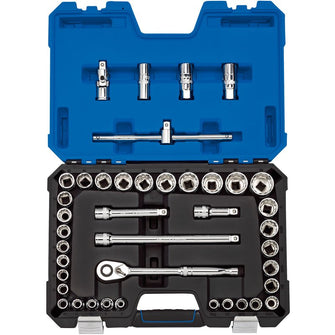 Draper Tools 1/2 Sq. Dr. MM/AF Combined Socket Set (41 Piece)