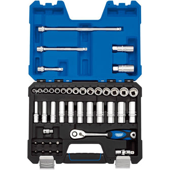 Draper Tools 3/8 Sq. Dr. Metric Socket Set (42 Piece)