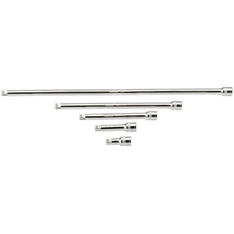 Draper Tools 3/8 Square Drive Satin Chrome Wobble Extension Bar Set (5 Piece)
